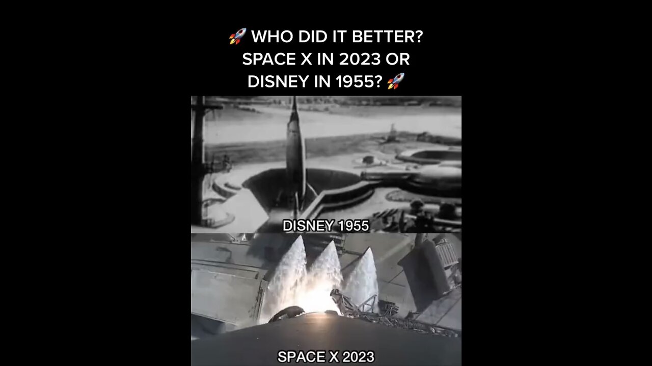 There is no difference between Disney and space x they're all fake.
