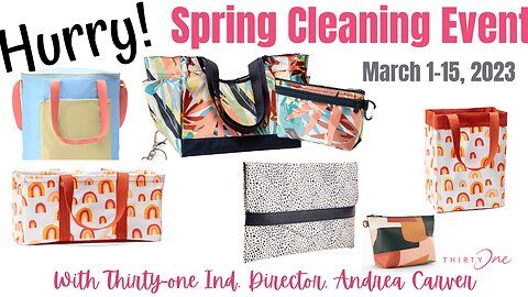 ⌛Thirty-One Spring Cleaning Sale ENDS Soon | Ind. Director Andrea Carver