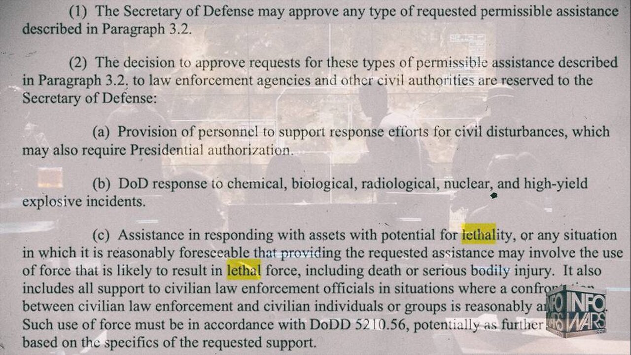 Updated DoD Directive Targets American Citizens - INFOWARS Bowne Report