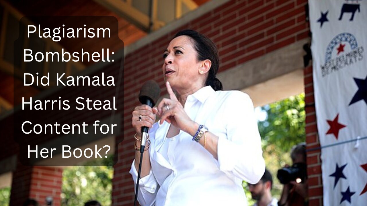 Kamala Harris Caught Copying: Plagiarism Scandal Rocks Her First Book!