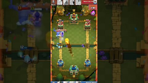 It's a clash of titans with intense gameplay and strategic moves! #ClashRoyale #Gaming #EpicBattle