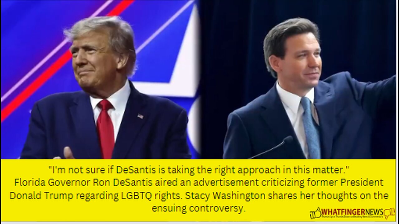 "I'm not sure if DeSantis is taking the right approach in this matter."