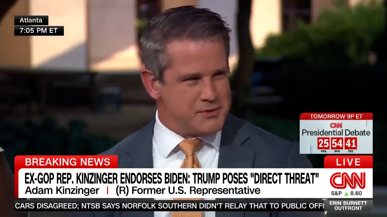 June 26, 2024 - Former Congressman Adam Kinzinger on Why He's Endorsing Joe Biden