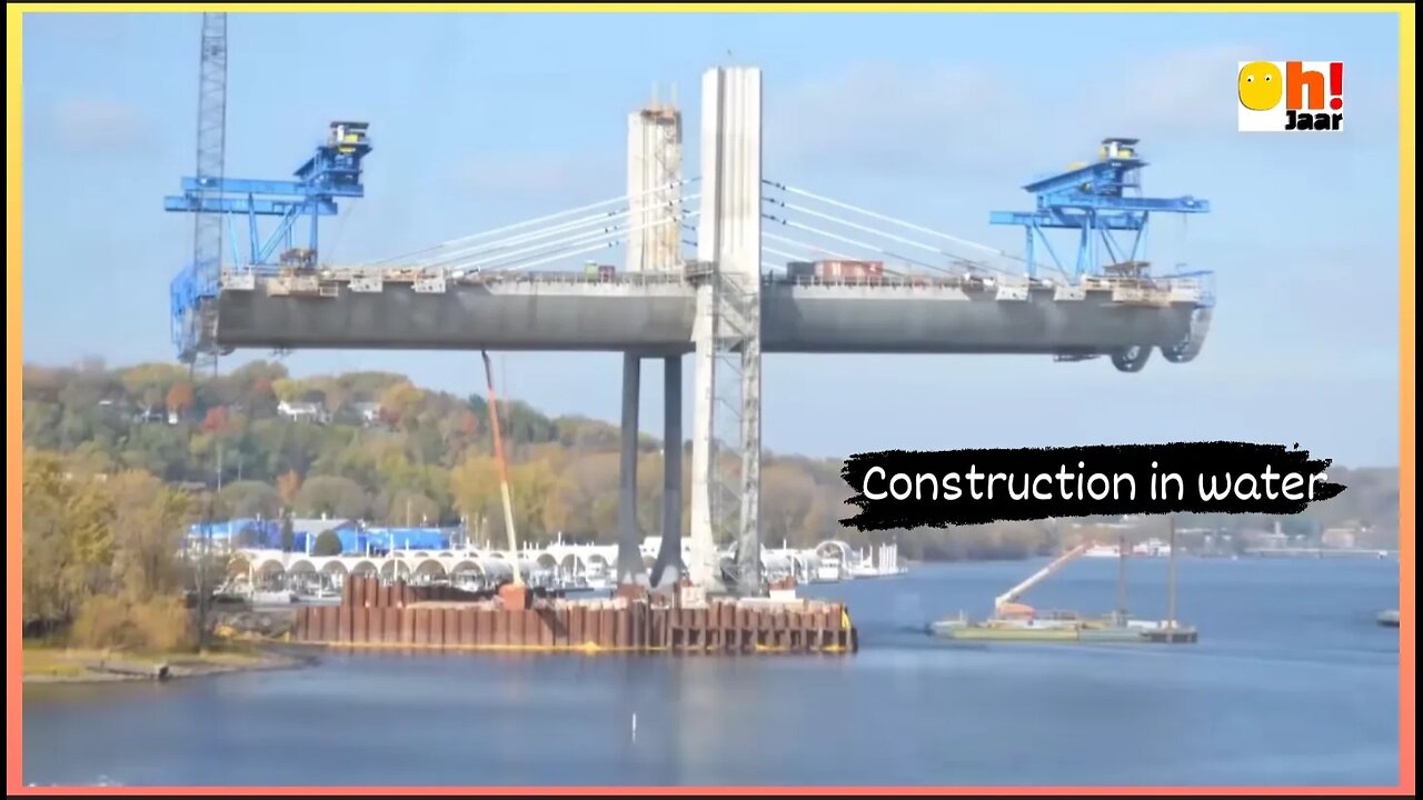 How construction is done under the water surface