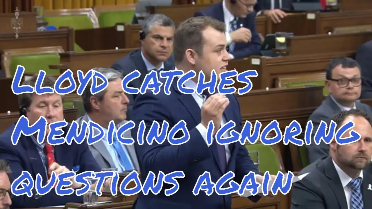 Lloyd catches Mendicino ignoring the real question!
