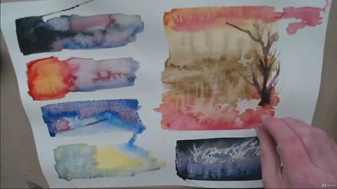 My 7 color palette part 5 Udemy tutorial for watercolour beginners