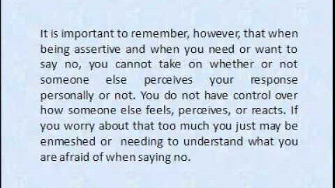 5 Ways To Say No Assertively