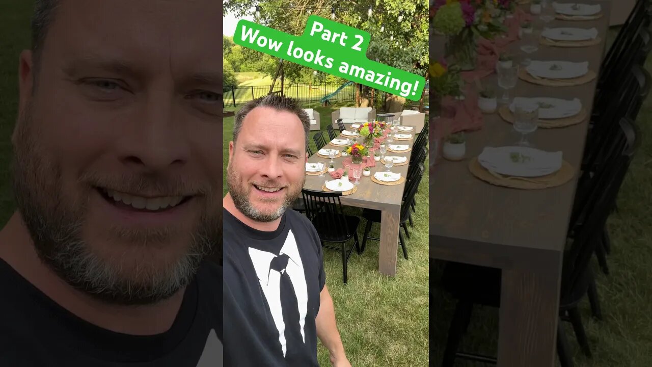 Part 2 - Wow this looks amazing #woodworking #backyard #party