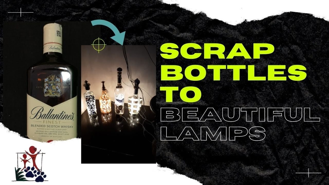 SCRAP BOTTLES TO BEAUTIFUL LAMPS | DIY IDEA | UNDER SMALL BUDGET