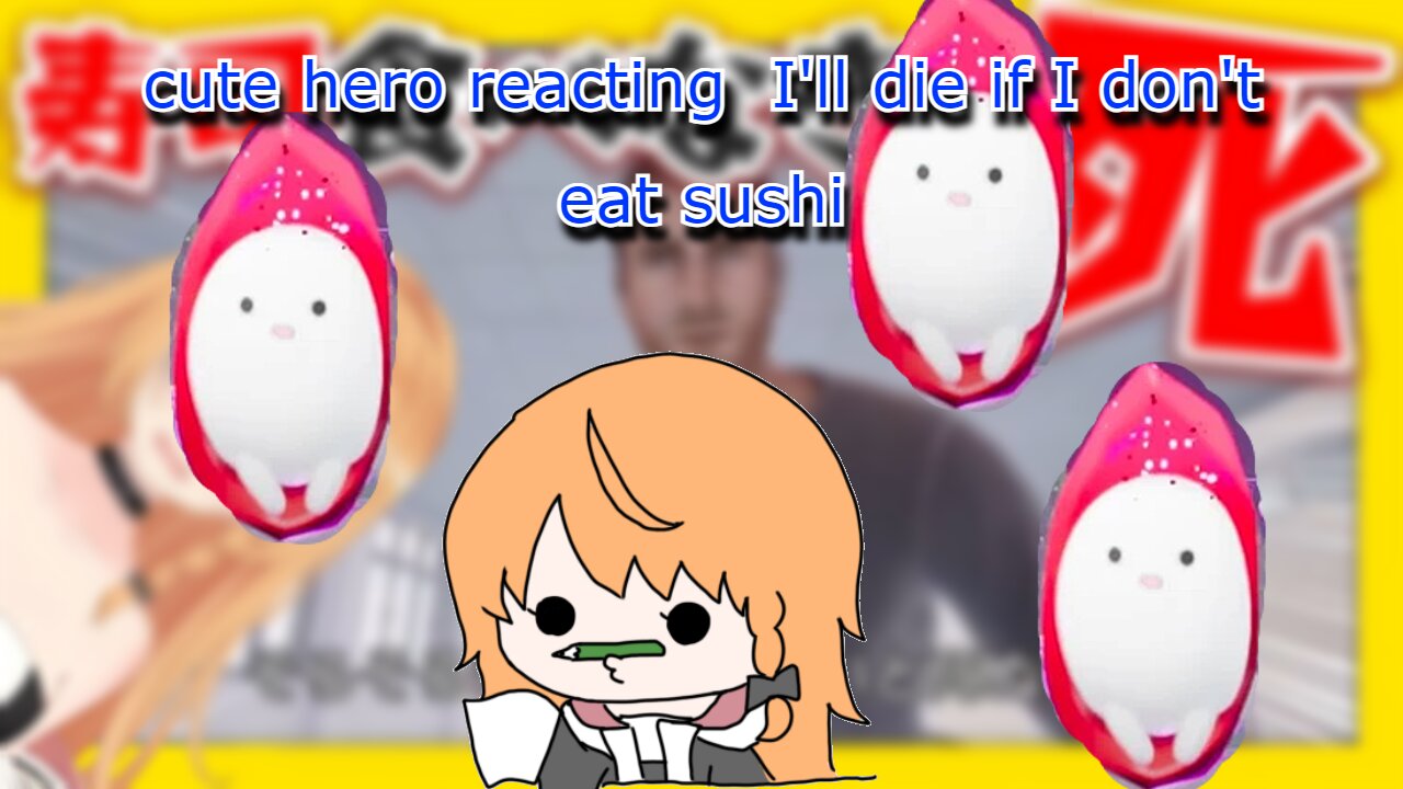 Vtuber Elena Yunagi - Some Elenglish & fawning over sushi mascot - I'll die if I don't eat sushi