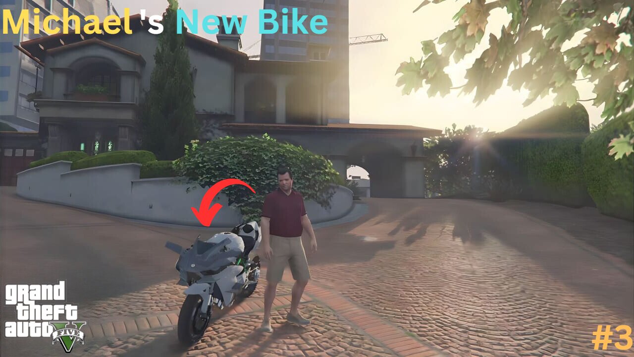 Michael New Bike ( Michael is Psycho ) GTA V GAMEPLAY #3