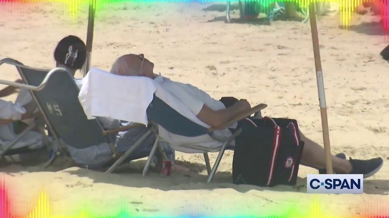 President Biden relaxes on Rehoboth Beach as the world continues to spin out of control