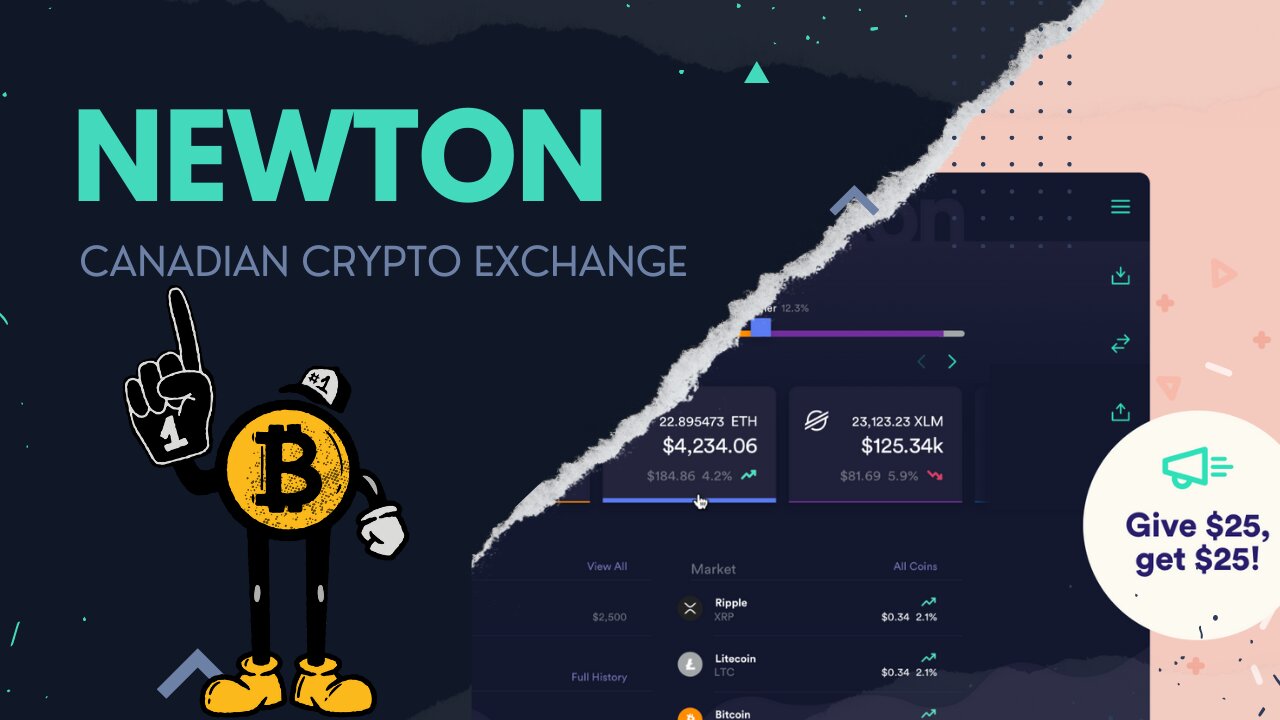 Newton Canadian Cryptocurrency Exchange In Canada Get $25 Sign Up Bonus - #bitcoin #canada #freedom
