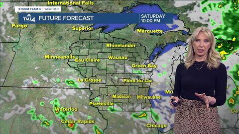 Below-average temperatures on Sunday, chance of rain to start the work week