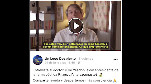 El Dr. Michael Yeadon, ex vicepresidente de Pfizer