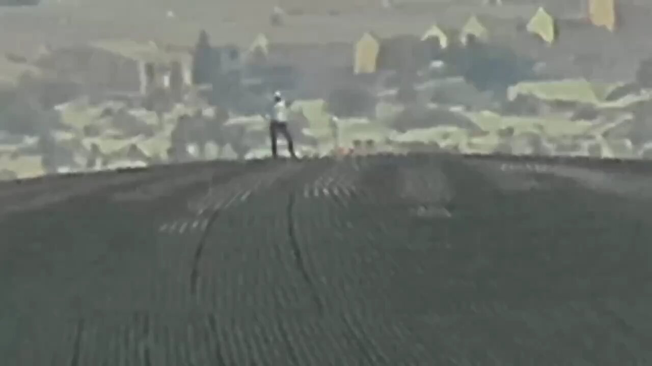 WATCH: An individual was observed navigating the summit of the Sphere in Las Vegas. #lasvegas