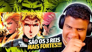 REAGINDO A EU QUERO SER UM REI (Rap do Julius, Gilgamesh e Sukuna) | LexClash | React Anime Pro