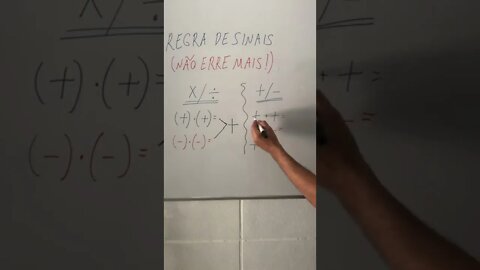Regras de sinais (não erre mais!)