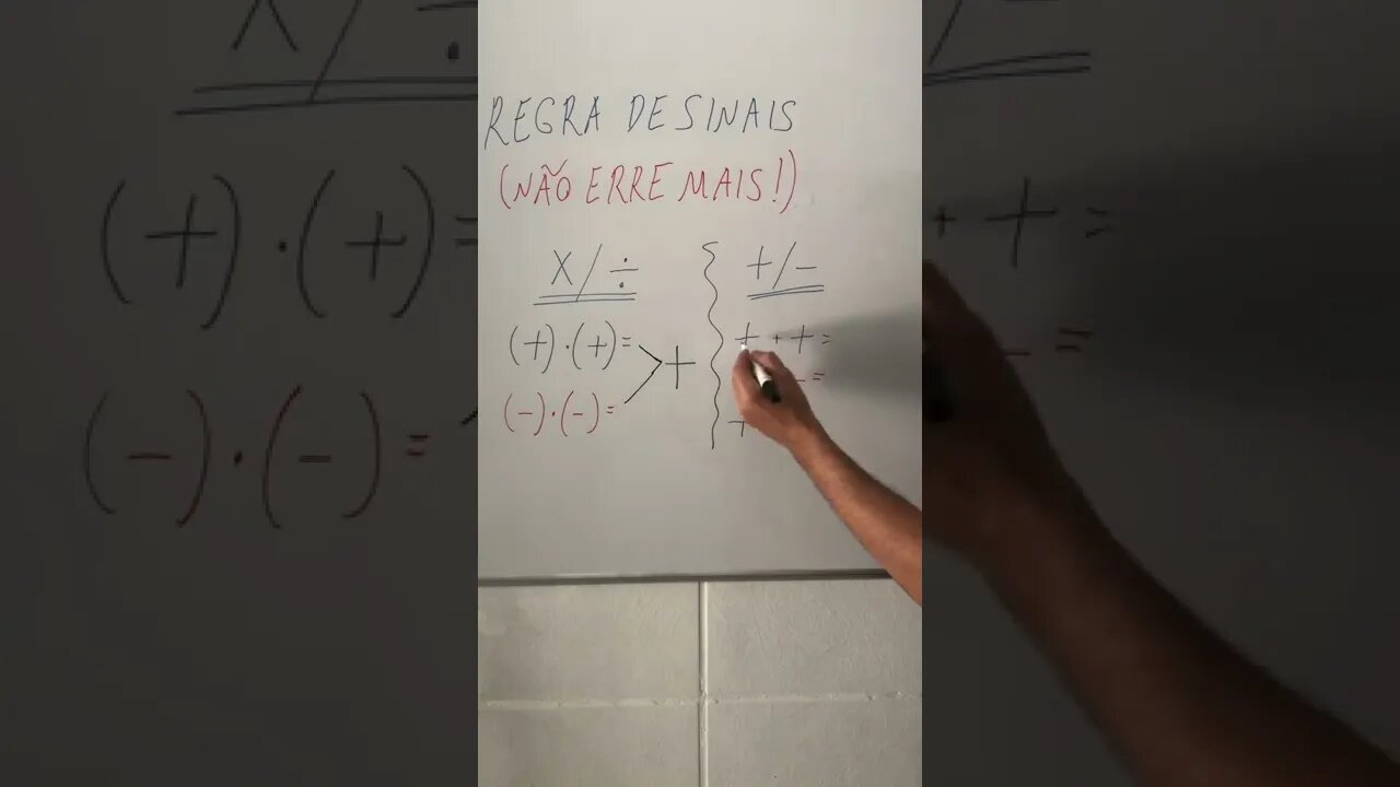 Regras de sinais (não erre mais!)