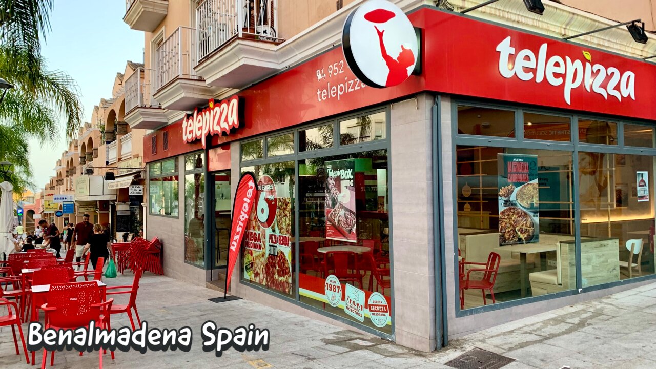 Unlimited Pizza! Telepizza Arroyo de la Miel Benalmadena Spain