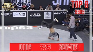 BBOY WING VS BBOY GRAVITY | TOP 8 | 1 VS 1 | WDSF MONTPELLIER FRANCE 2023