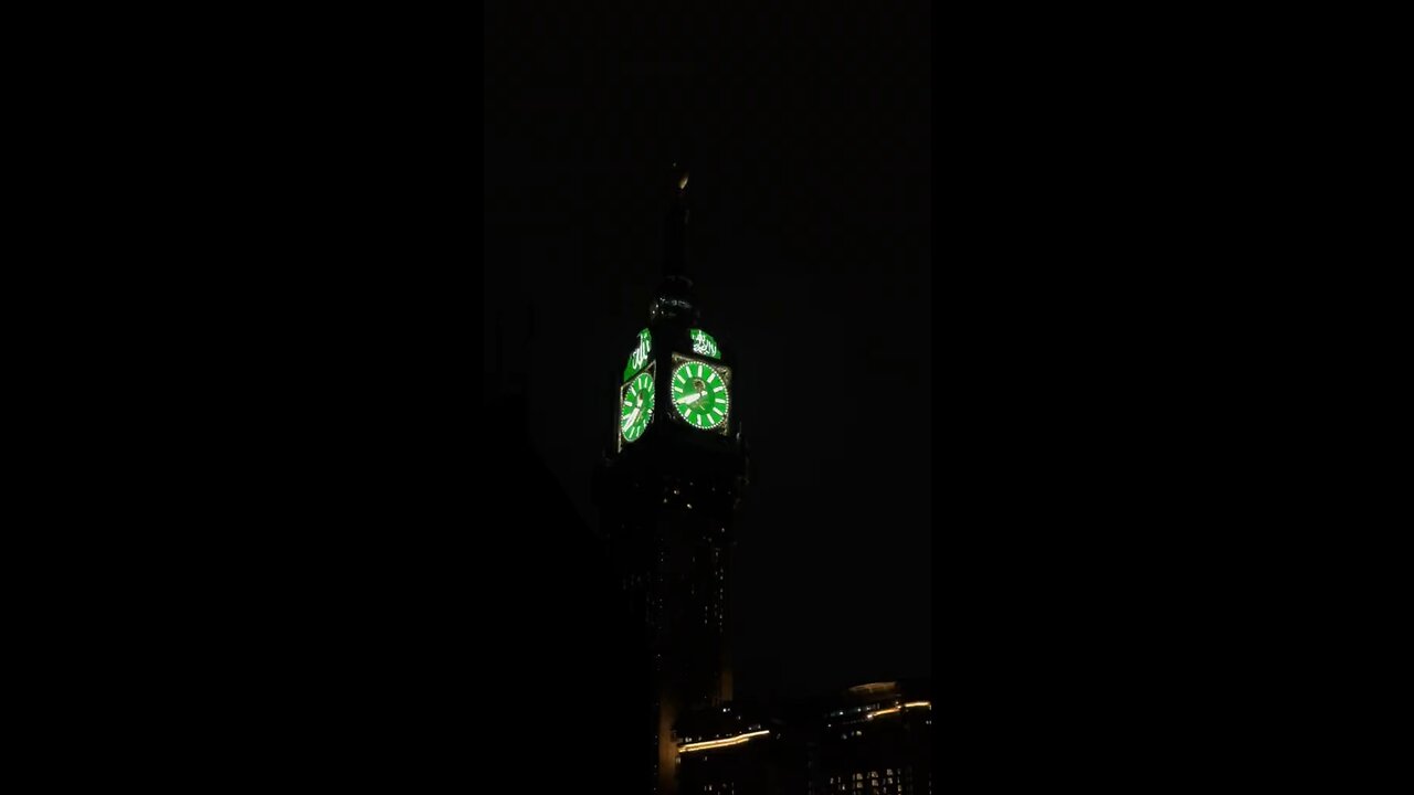 Makkah Mukarma lighing recording 😱