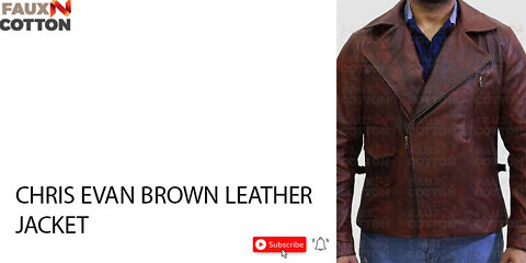 CAPTAIN AMERICA FIRST AVENGER | CHRIS EVAN BROWN LEATHER JACKET