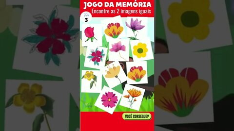 JOGO DA MEMÓRIA | # 016 | ATIVE SUA MEMÓRIA | TESTE SUA MEMÓRIA FOTOGRÁFICA COM ESSA BRINCADEIRA