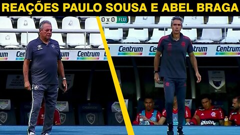 Reações PAULO SOUSA E ABEL BRAGA / FLAMENGO X FLUMINENSE | filipe melo - flaxflu