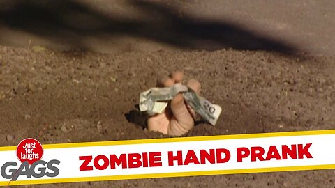 Zombie Hand Prank 😆 Hand Underground Funny Prank