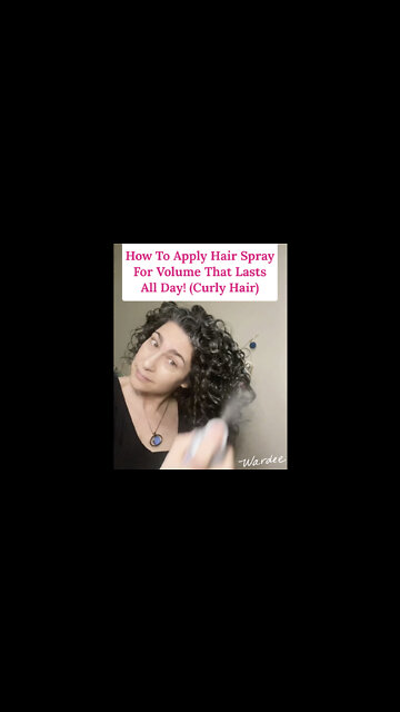 How to Apply Hair Spray for Volume that Lasts All Day (Curly Hair)