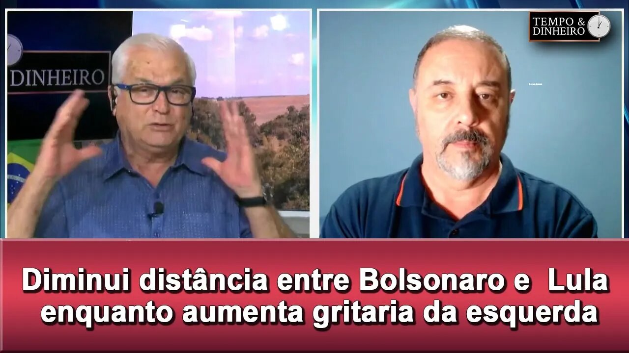 Diminui distância entre Bolsonaro e Lula enquanto aumenta gritaria da esquerda