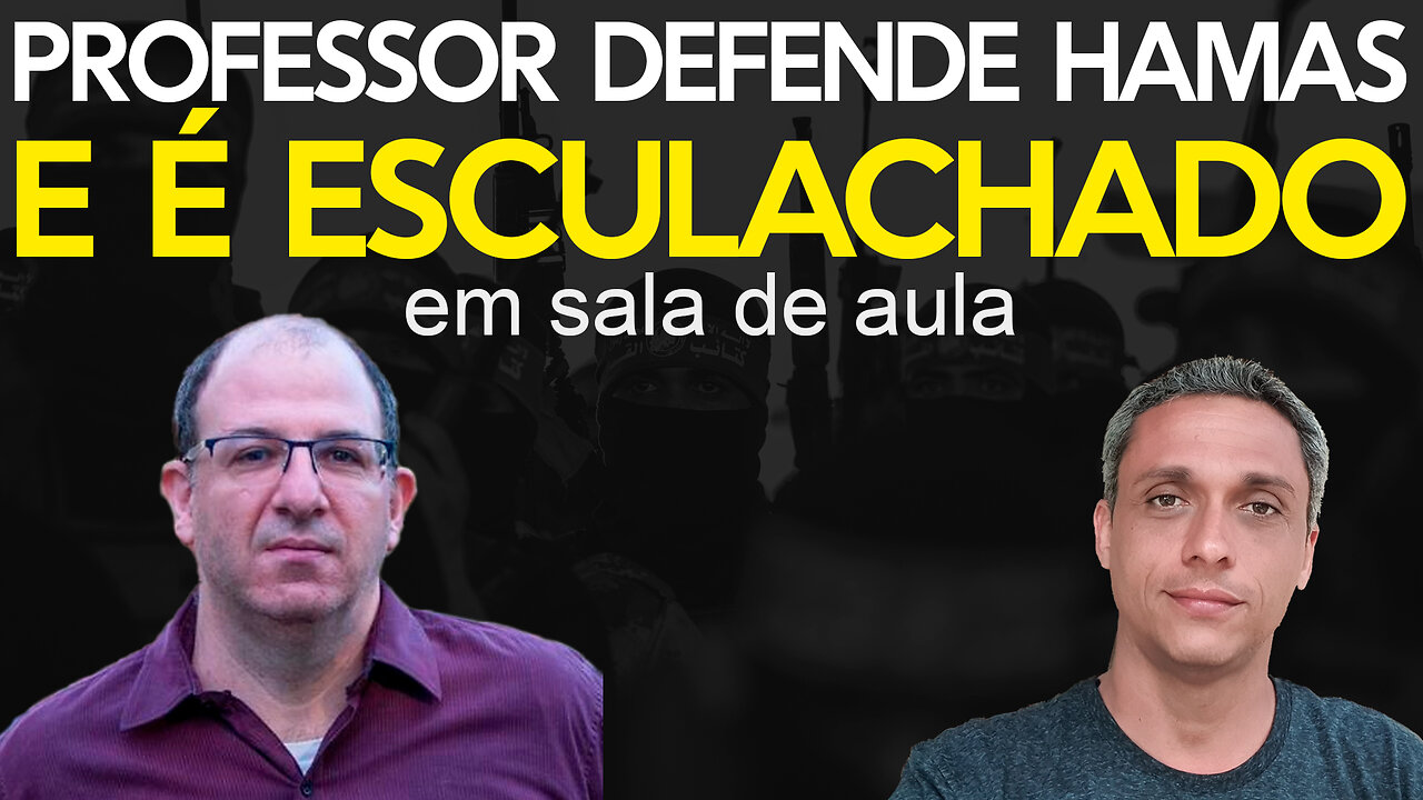 Professor apoia HAMAS em sala de aula e é esculachado por aluna judia.