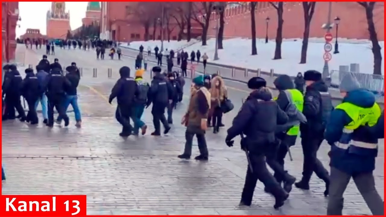 Relatives of military personnel who participate in war protested in Moscow