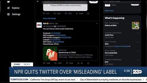 NPR leaves Twitter after being labeled as 'government-funded media'