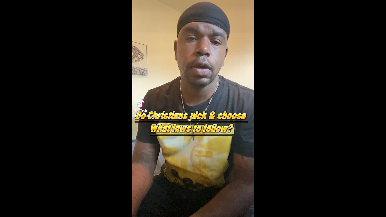 Do Christian’s just pick and choose what laws to follow ?🤔