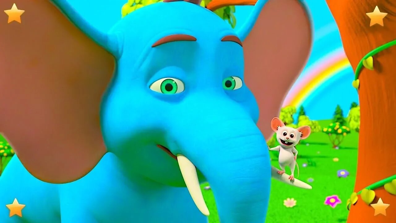 Giant Elephant Song | Nursery Rhymes for Children | Kindergarten Cartoon Songs by Little Treehouse