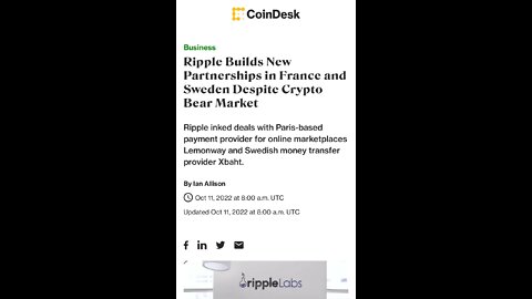 RIPPLE XRP NEW PARTNERSHIPS