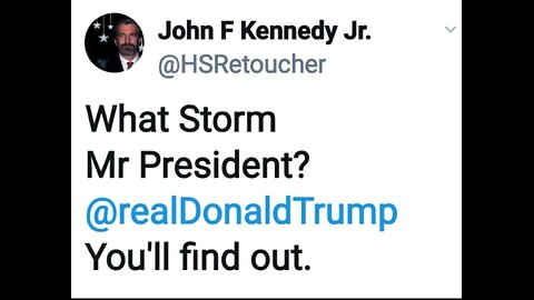 What Storm Mr President?