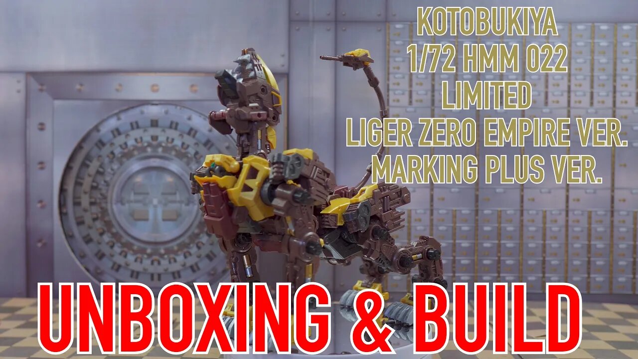 KOTOBUKIYA 1/72 HMM 022 LIMITED EZ-054 LIGER ZERO EMPIRE VER MARKING PLUS VER. [UNBOXING & BUILD]