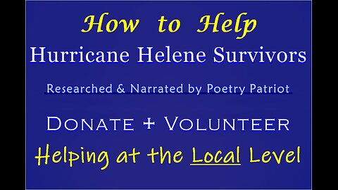 How We the People can Help Hurricane Helene Survivors