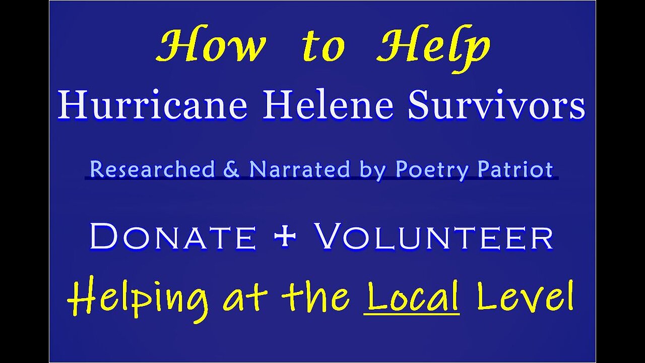 How We the People can Help Hurricane Helene Survivors