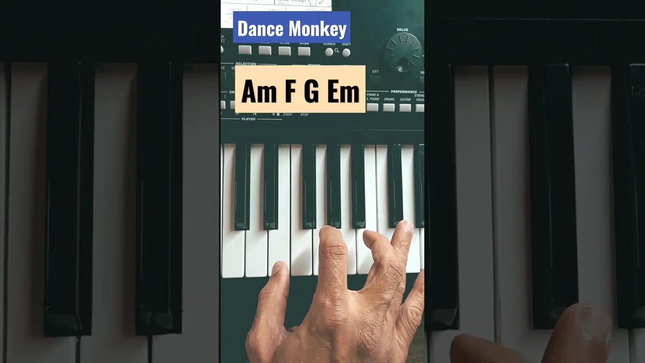 Dance Monkey Easy Piano #shorts