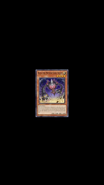 Yu Gi Oh! Duza The Meteor Cubic Vessel