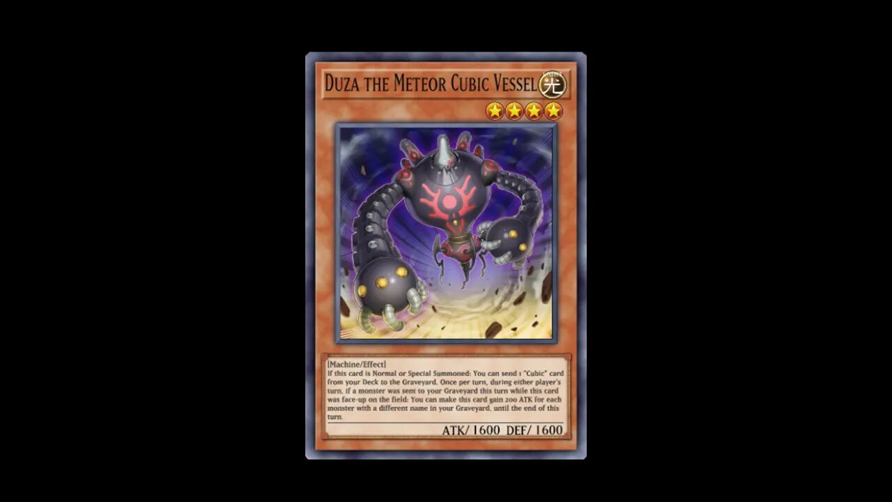 Yu Gi Oh! Duza The Meteor Cubic Vessel