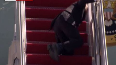 President Biden falls on Air Force One stairs