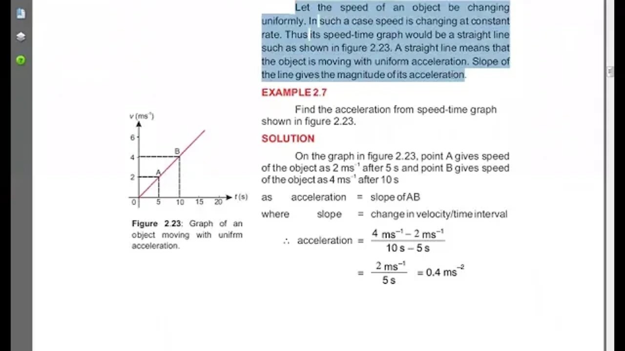 8th PHYSICS CH#2 Q 15speed time graph