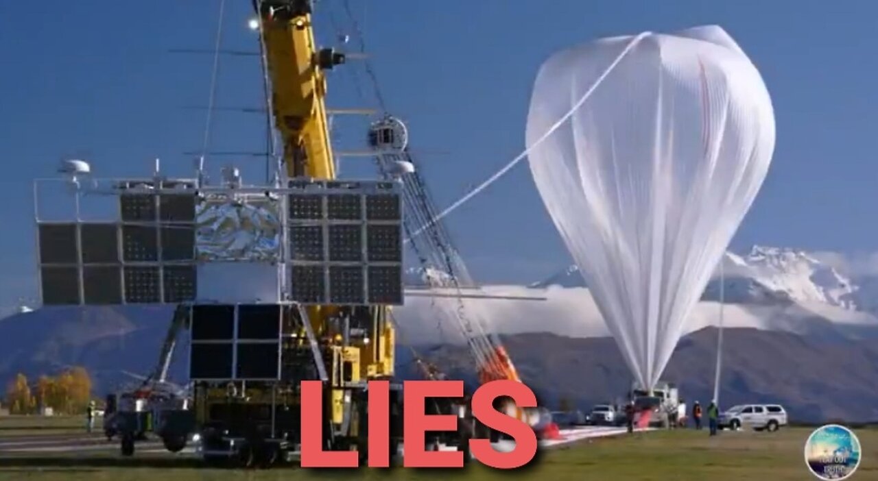 WHEN THEY LAUNCH A SATELLITE THEY DON'T USE A ROCKET THEY USE BALLOONS - THE SATELLITE HOAX