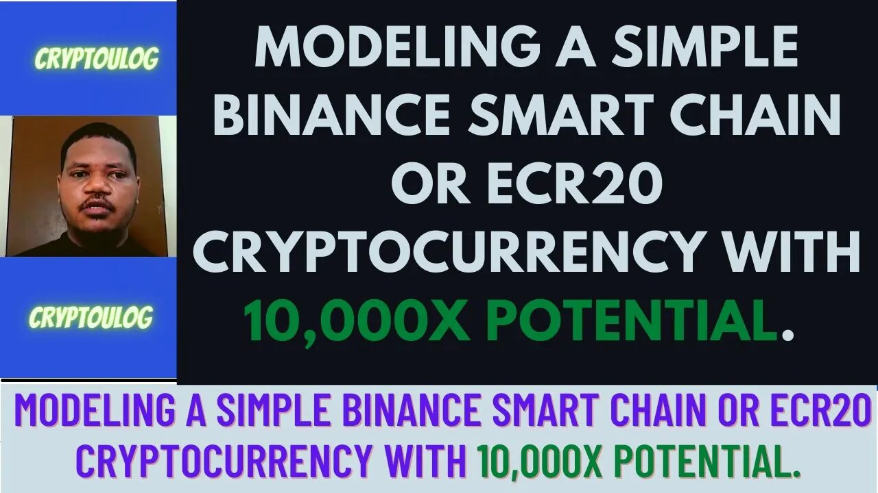 Modeling A Simple Binance Smart Chain Or Ecr20 Cryptocurrency With 10,000x Potential.
