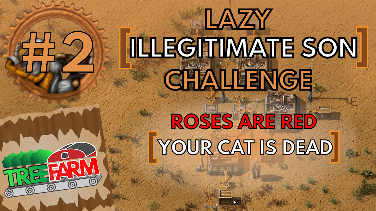 Roses are red, your cat is dead - Factorio Lazy [illegitimate son] Achievement challenge #2